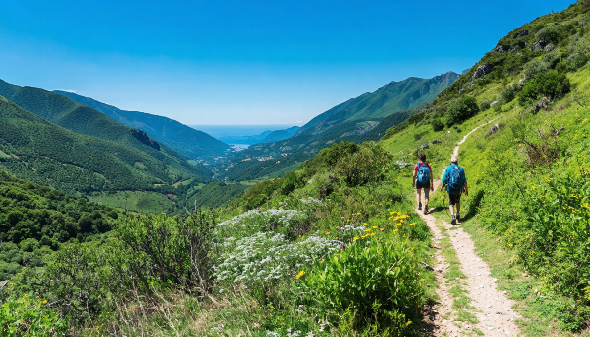 découvrez la randonnée donibaneko atalaia, une balade accessible au cœur du pays basque, offrant des panoramas à couper le souffle pour tous les amoureux de la nature et de la randonnée.