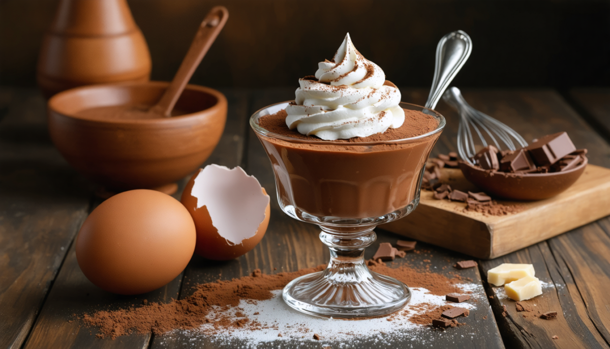 découvrez la recette classique et rapide de la mousse au chocolat d’antan, un dessert gourmand et facile à préparer pour tous les amateurs de chocolat.