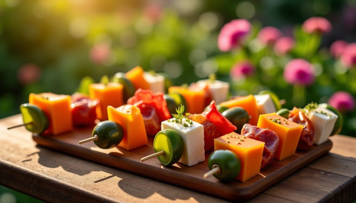 Brochettes apéritives : recettes simples et délicieuses pour régaler vos invités