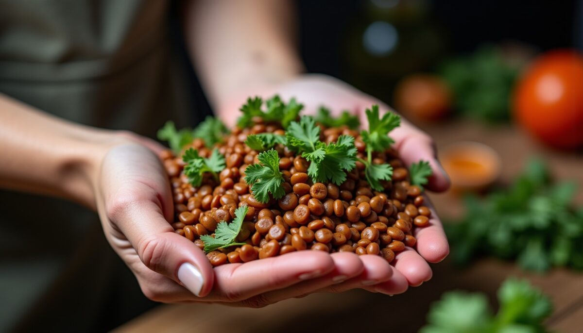 Quelle portion de lentilles prévoir par convive pour une recette réussie ?