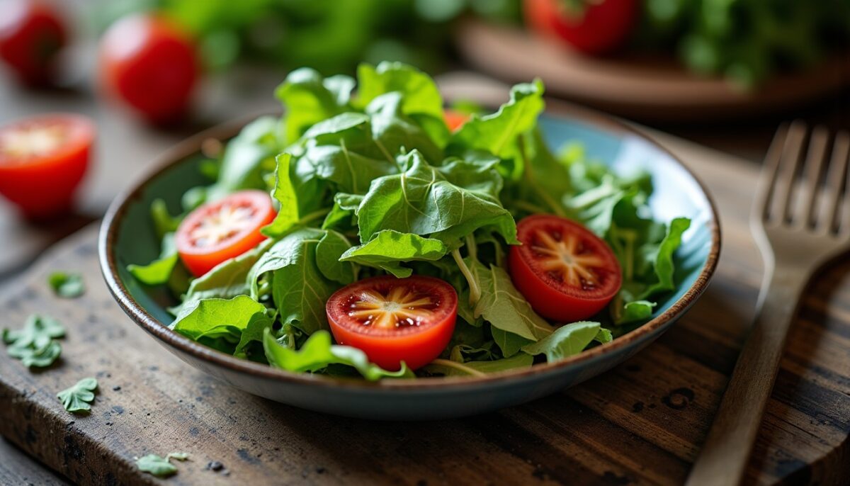 Une salade fraîche et légère : l'accord parfait pour sublimer vos accras de morue