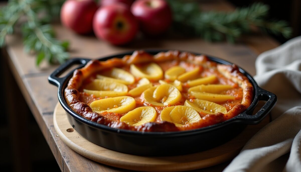 Recette traditionnelle de clafoutis aux pommes : un dessert facile et rapide comme chez grand-mère