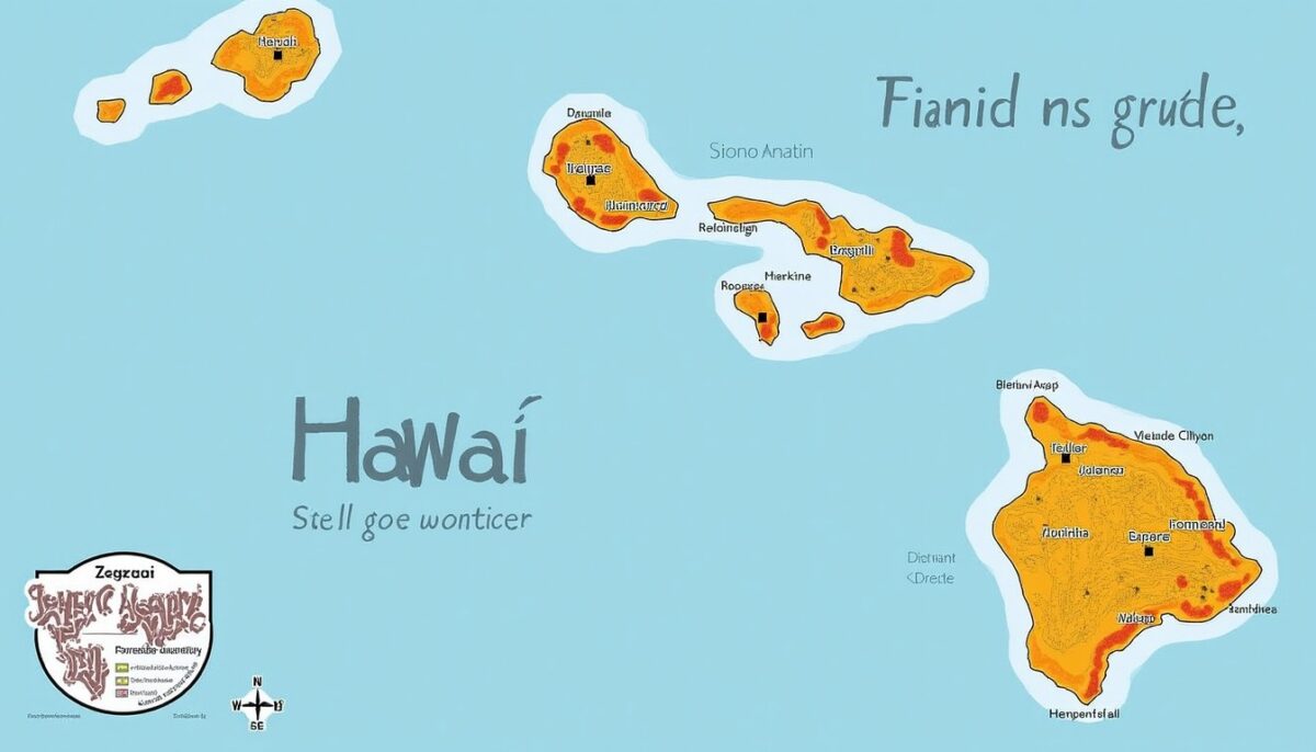 Explorer Hawaï : guide détaillé des îles et de leur localisation sur la carte du monde